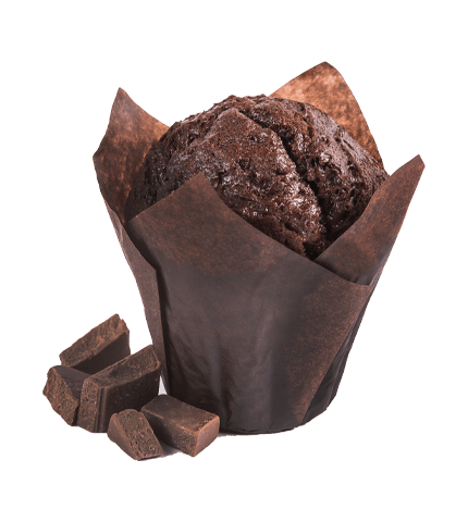 1Маффин Шоколадный с шоколадной крошкой «Элит»